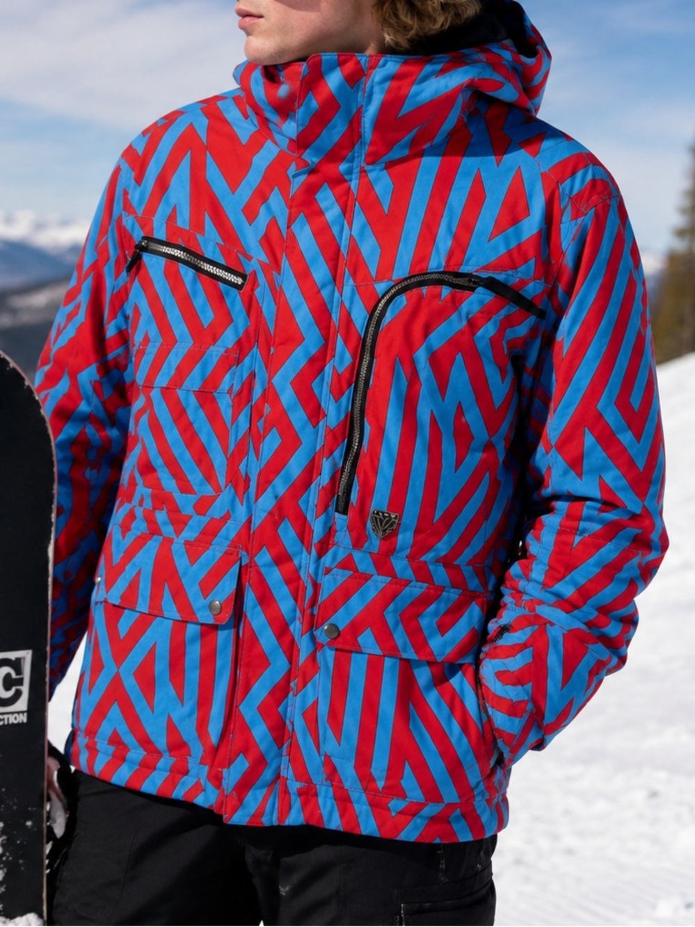 Burton TWC White Collection Indecent Exposure Snowboard Jacket Men’s S Y2K